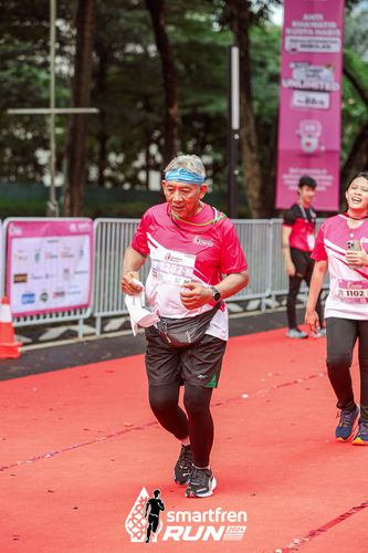 Race photo from Smartfren Run 2024