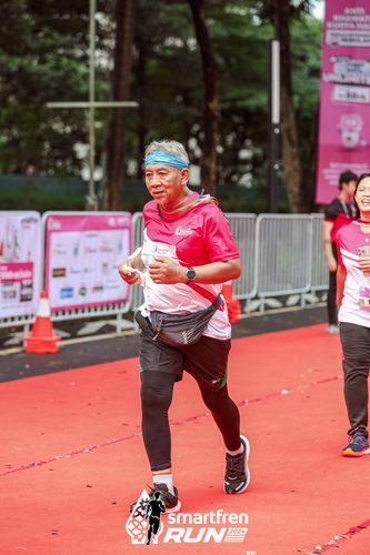 Race photo from Smartfren Run 2024