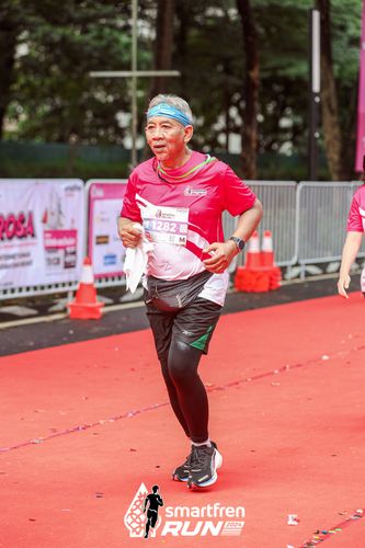 Race photo from Smartfren Run 2024