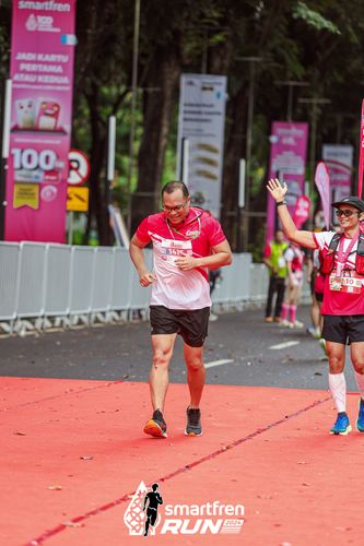 Race photo from Smartfren Run 2024