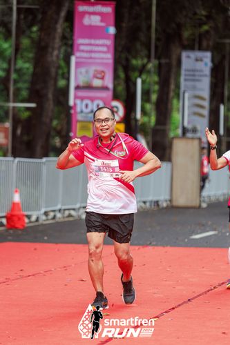 Race photo from Smartfren Run 2024