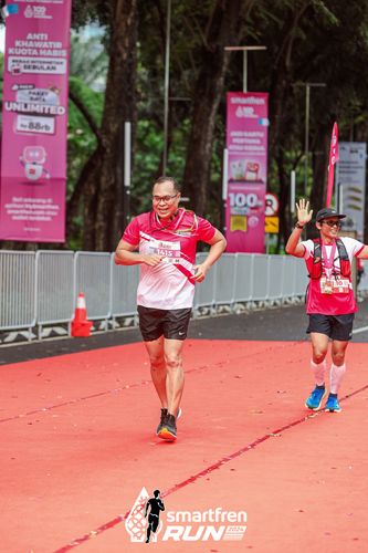 Race photo from Smartfren Run 2024