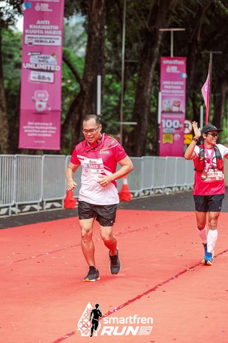 Race photo from Smartfren Run 2024