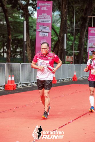 Race photo from Smartfren Run 2024