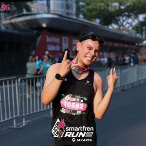 Race photo from SMARTFREN RUN 2026