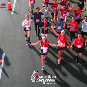 Race photo from SMARTFREN RUN 2026