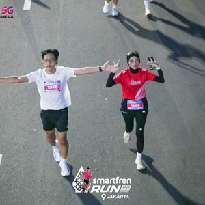 Race photo from SMARTFREN RUN 2026