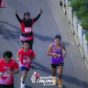 Race photo from SMARTFREN RUN 2026