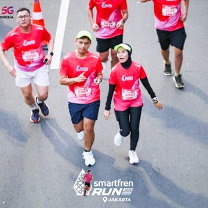 Race photo from SMARTFREN RUN 2026