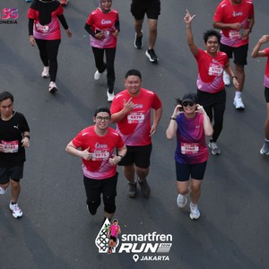 Race photo from SMARTFREN RUN 2026