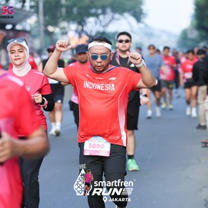 Race photo from SMARTFREN RUN 2026