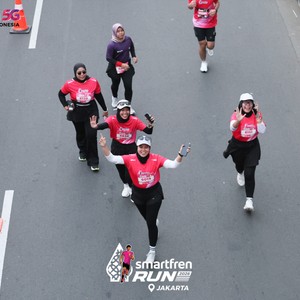Race photo from SMARTFREN RUN 2026
