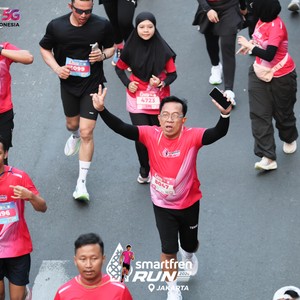 Race photo from SMARTFREN RUN 2026