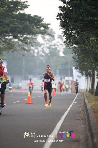 Race photo from BAF LIONS RUN 2024