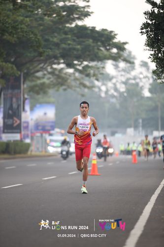 Race photo from BAF LIONS RUN 2024