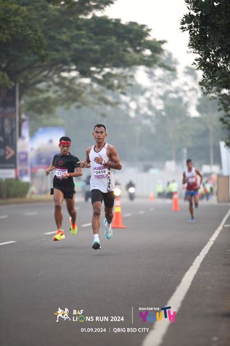 Race photo from BAF LIONS RUN 2024