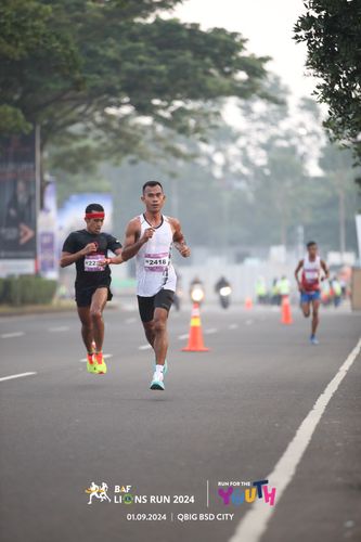 Race photo from BAF LIONS RUN 2024
