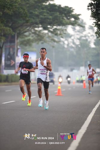 Race photo from BAF LIONS RUN 2024