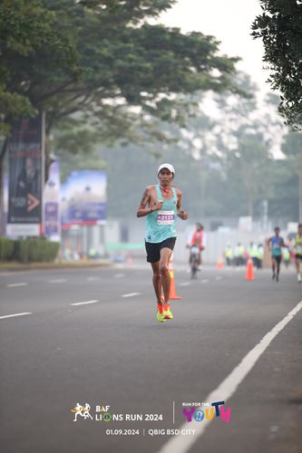 Race photo from BAF LIONS RUN 2024