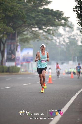 Race photo from BAF LIONS RUN 2024