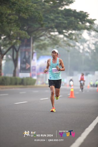 Race photo from BAF LIONS RUN 2024
