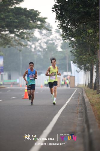 Race photo from BAF LIONS RUN 2024