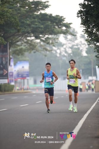 Race photo from BAF LIONS RUN 2024