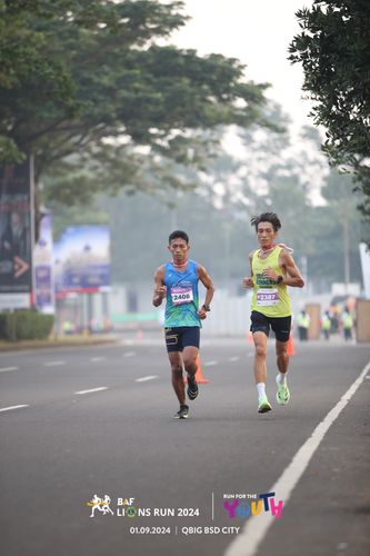 Race photo from BAF LIONS RUN 2024