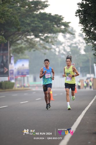 Race photo from BAF LIONS RUN 2024