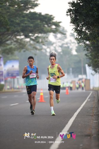 Race photo from BAF LIONS RUN 2024