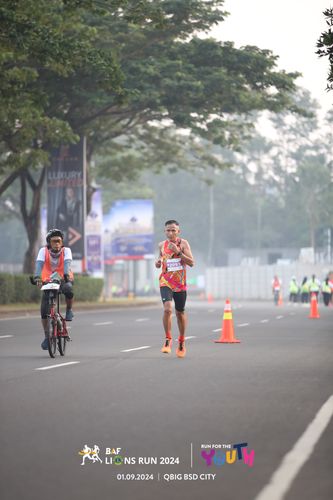 Race photo from BAF LIONS RUN 2024