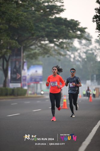 Race photo from BAF LIONS RUN 2024