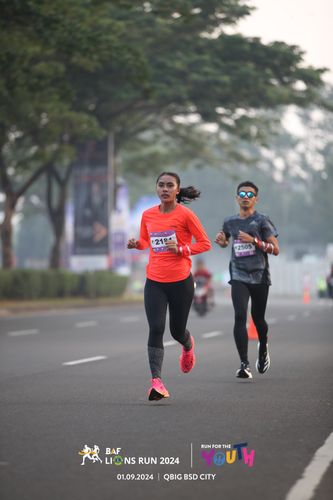 Race photo from BAF LIONS RUN 2024
