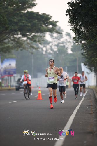 Race photo from BAF LIONS RUN 2024