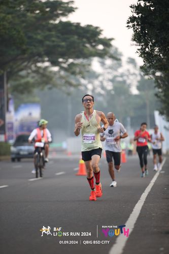 Race photo from BAF LIONS RUN 2024