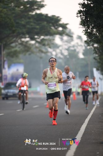 Race photo from BAF LIONS RUN 2024