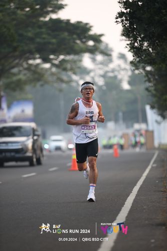 Race photo from BAF LIONS RUN 2024