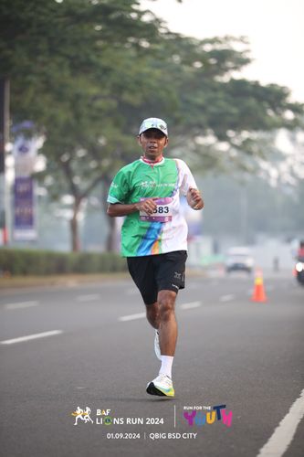 Race photo from BAF LIONS RUN 2024