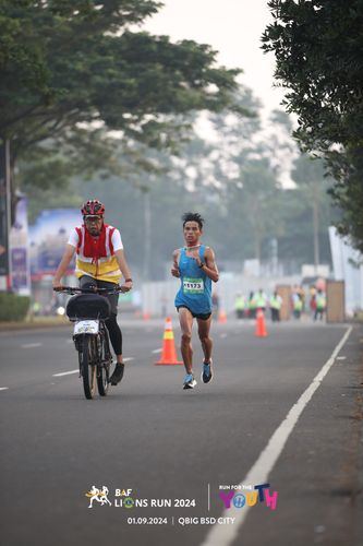 Race photo from BAF LIONS RUN 2024