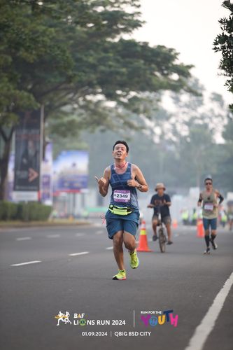 Race photo from BAF LIONS RUN 2024