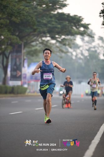 Race photo from BAF LIONS RUN 2024