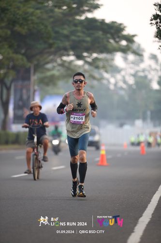 Race photo from BAF LIONS RUN 2024