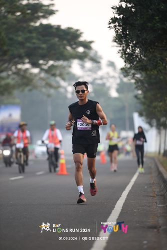 Race photo from BAF LIONS RUN 2024
