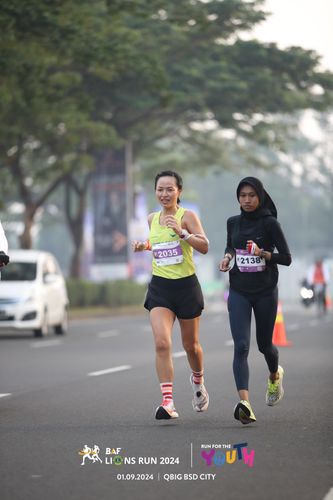 Race photo from BAF LIONS RUN 2024