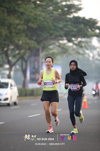 Race photo from BAF LIONS RUN 2024