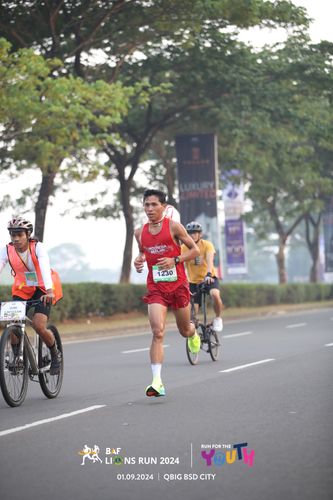 Race photo from BAF LIONS RUN 2024