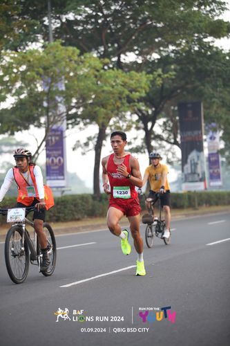 Race photo from BAF LIONS RUN 2024
