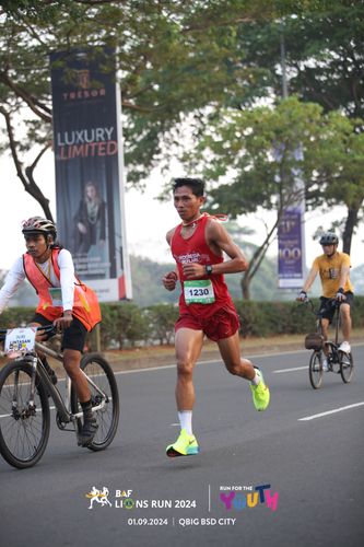 Race photo from BAF LIONS RUN 2024