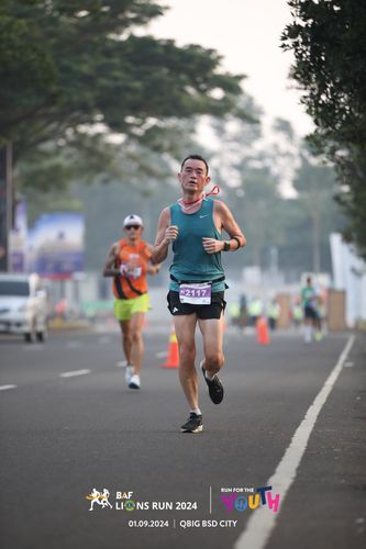 Race photo from BAF LIONS RUN 2024
