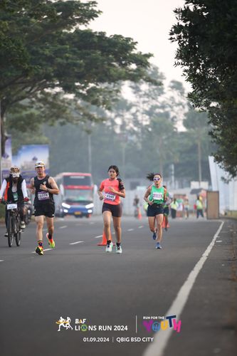 Race photo from BAF LIONS RUN 2024